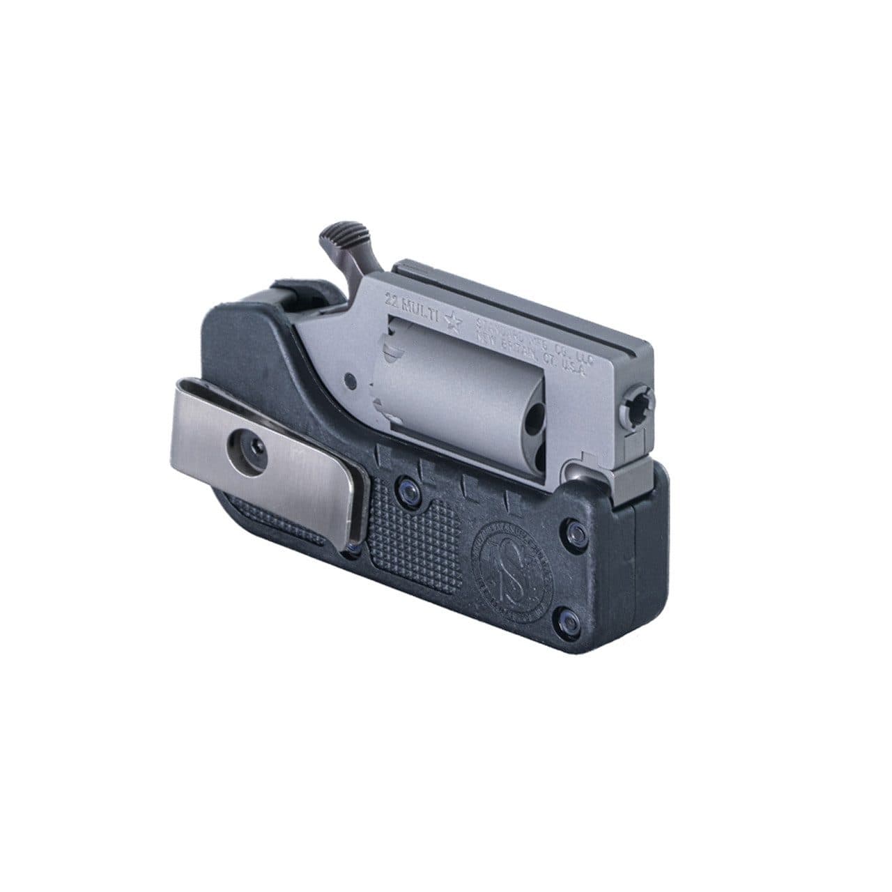 Switch Gun .22 LR folding revolver with factory pocket clip